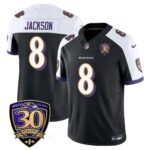 Men’s Baltimore Ravens Limited 30th Season Jersey – All Stitched