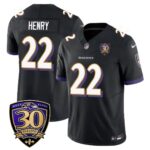 Men’s Baltimore Ravens Limited 30th Season Jersey – All Stitched