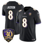Men’s Baltimore Ravens Limited 30th Season Jersey – All Stitched