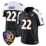 Men’s Baltimore Ravens Limited 30th Season Jersey – All Stitched
