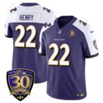 Men’s Baltimore Ravens Limited 30th Season Jersey – All Stitched