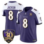 Men’s Baltimore Ravens Limited 30th Season Jersey – All Stitched