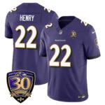 Men’s Baltimore Ravens Limited 30th Season Jersey – All Stitched