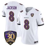 Men’s Baltimore Ravens Limited 30th Season Jersey – All Stitched