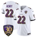 Men’s Baltimore Ravens Limited 30th Season Jersey – All Stitched