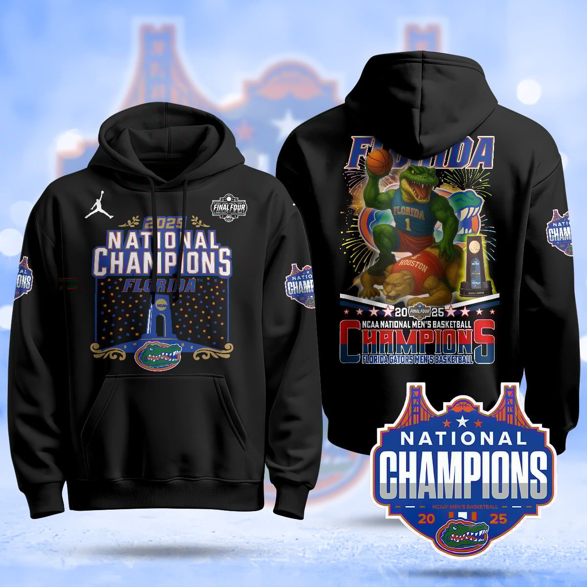 Florida Gators 2025 National Champions Basketball Hoodie N3 – Printed