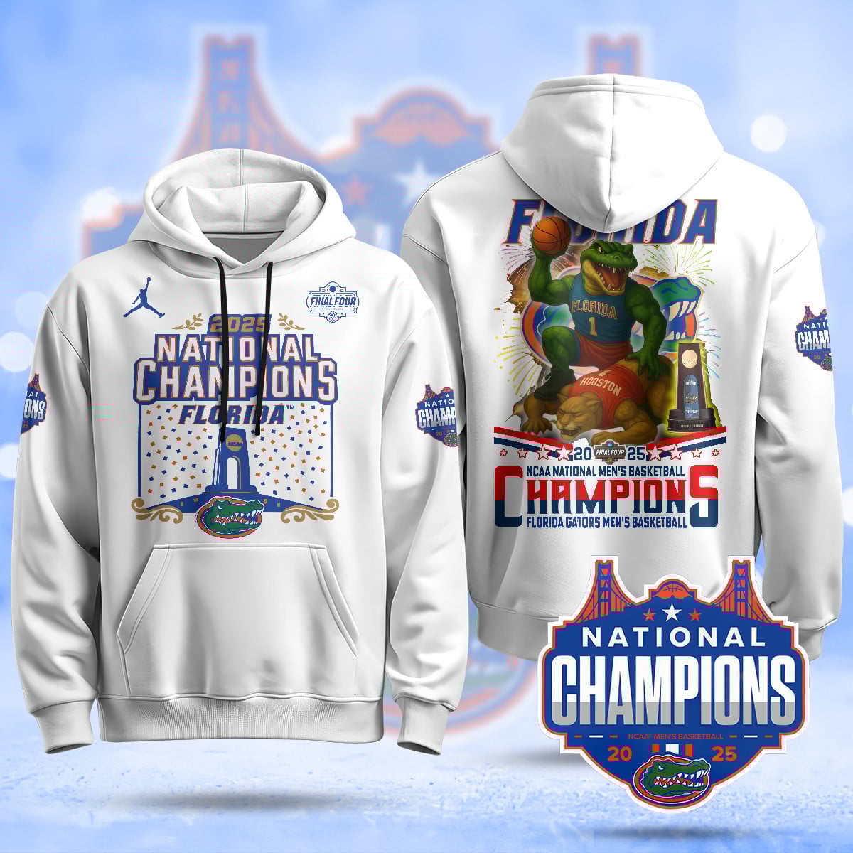 Florida Gators 2025 National Champions Basketball Hoodie N3 – Printed