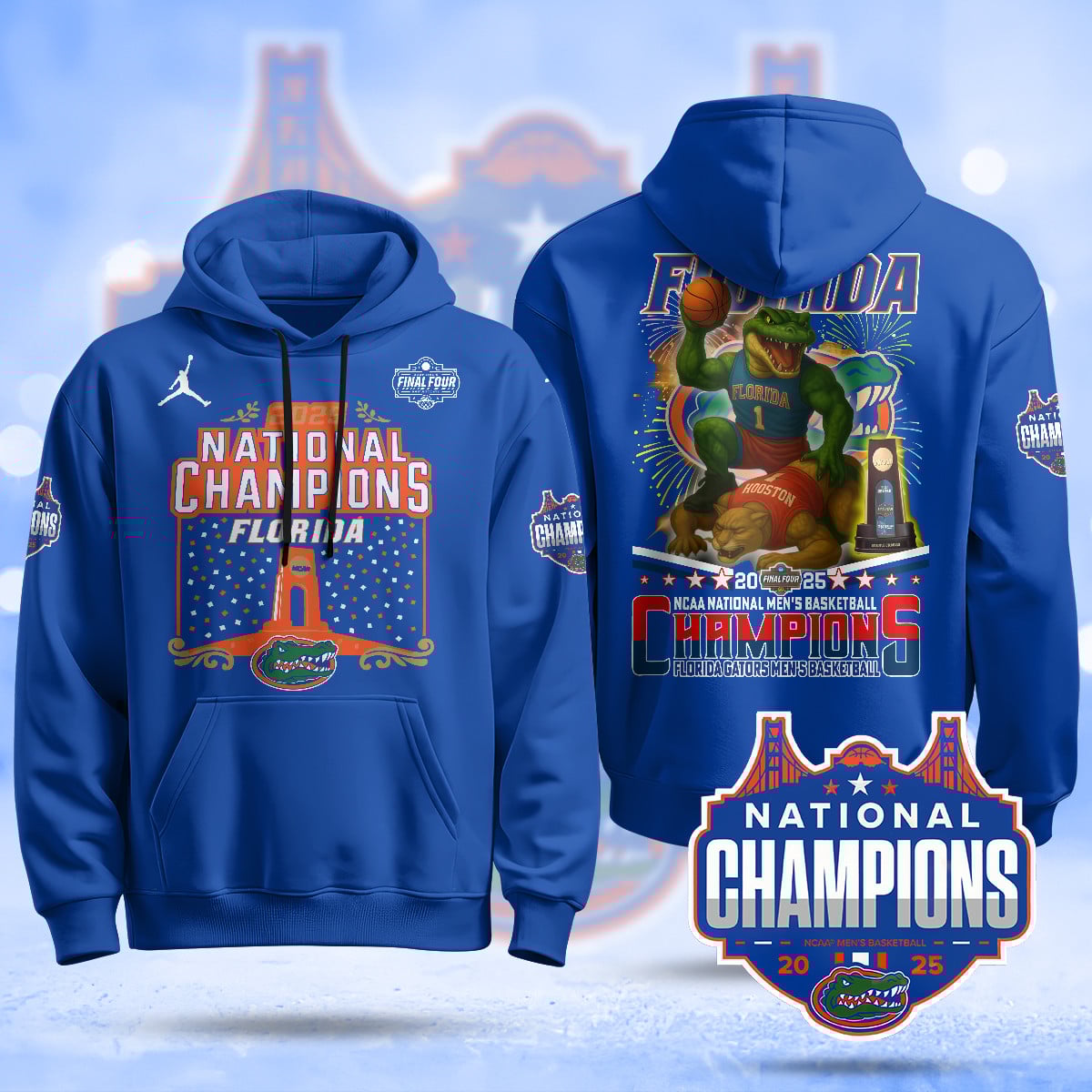 Florida Gators 2025 National Champions Basketball Hoodie N3 – Printed