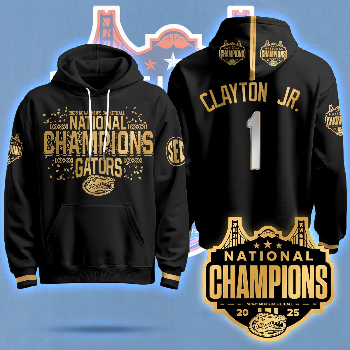 Florida Gators 2025 National Champions Basketball Hoodie N5 – Printed