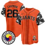 Men’s San Francisco Giants Korean Heritage Jersey – All Stitched
