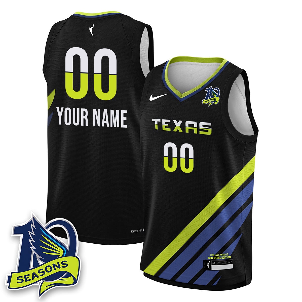 Custom Gender/Name Dallas Wings 2025 Limited Jersey – All Stitched