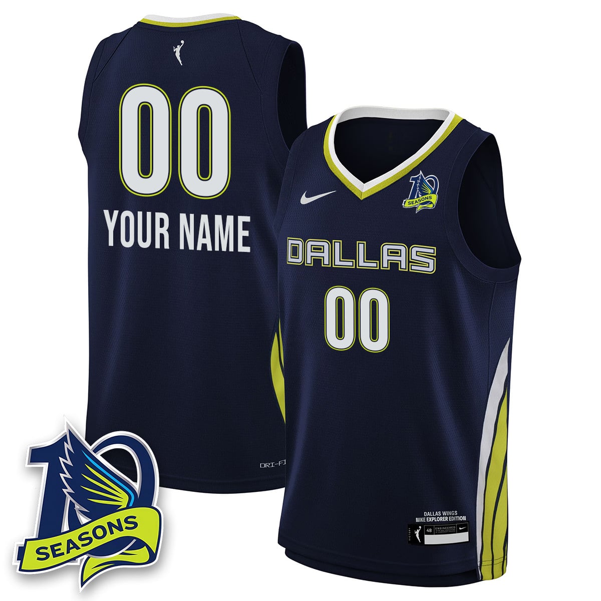 Custom Gender/Name Dallas Wings 2025 Limited Jersey – All Stitched