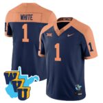 Men’s West Virginia Mountaineers 1965-2025 Throwback Jersey – All Stitched