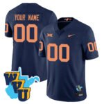 Custom Name/Gender West Virginia Mountaineers 1965-2025 Throwback Jersey – All Stitched