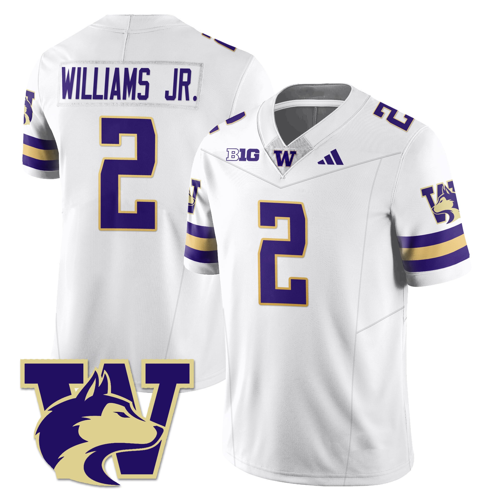 Women’s Washington Husky Football 2025 Vapor Limited Jersey – All Stitched