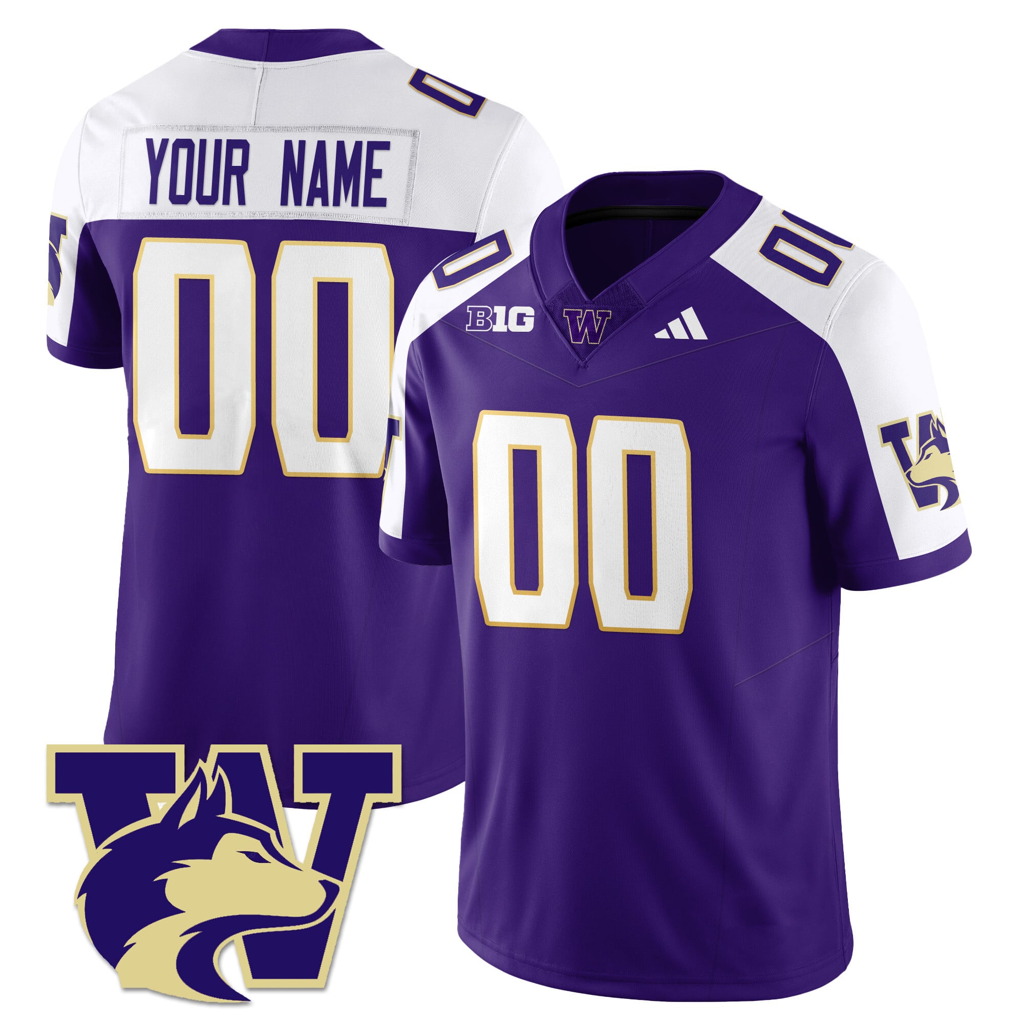 Washington Husky Football 2025 Vapor Limited Custom Jersey – All Stitched