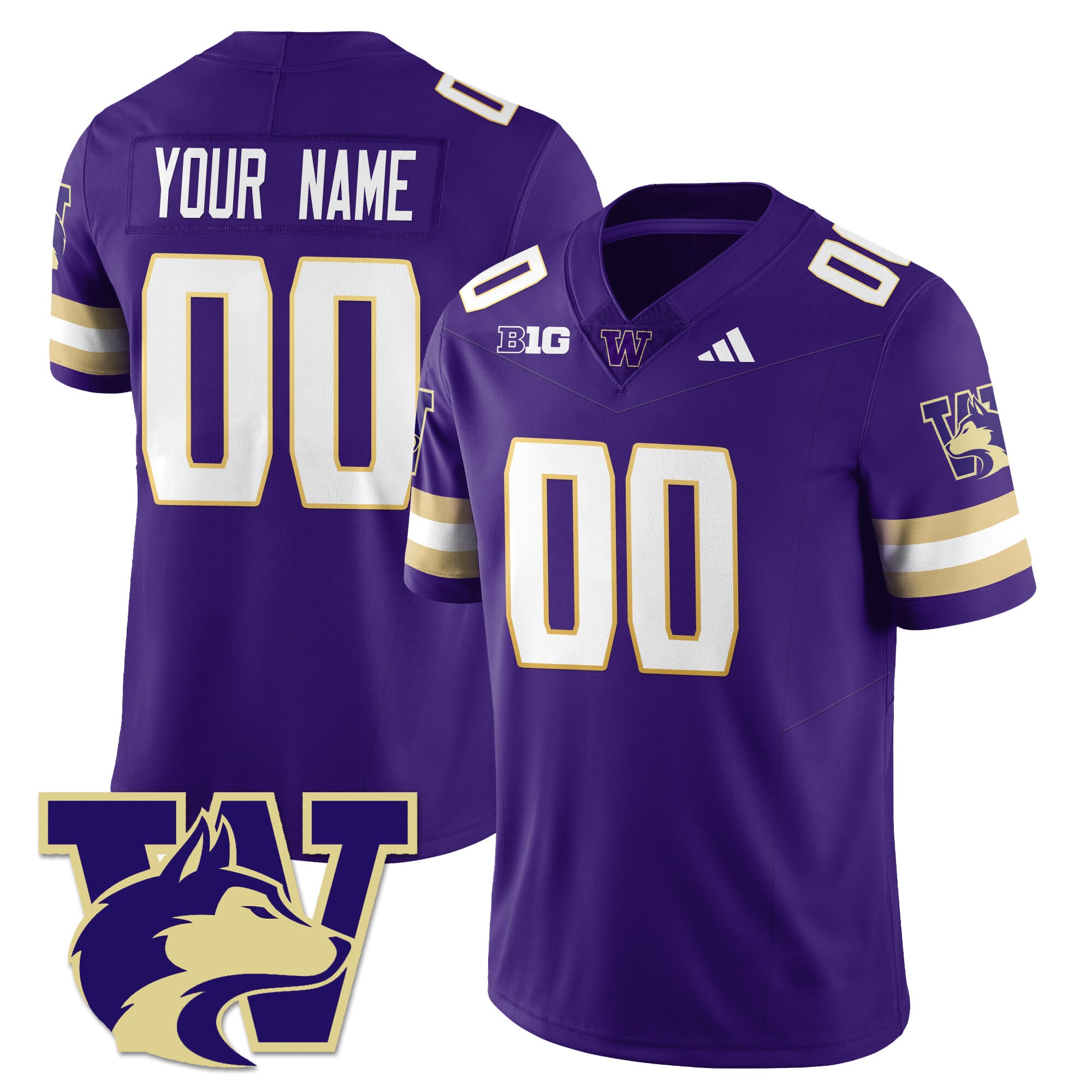 Washington Husky Football 2025 Vapor Limited Custom Jersey – All Stitched