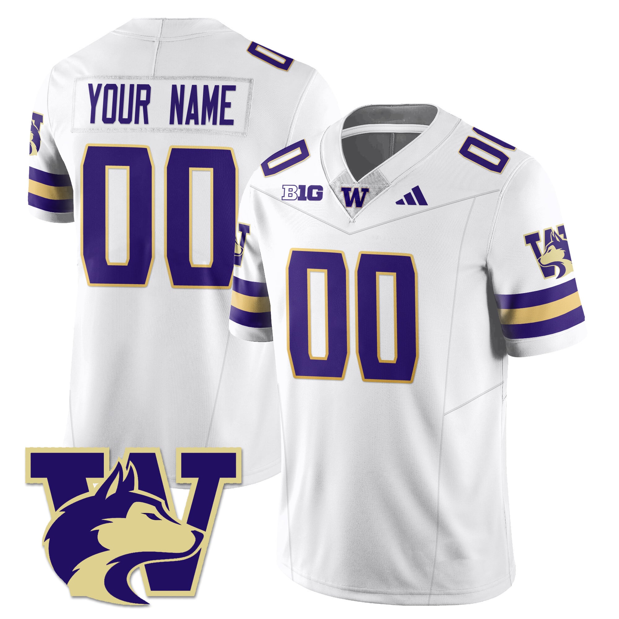 Washington Husky Football 2025 Vapor Limited Custom Jersey – All Stitched