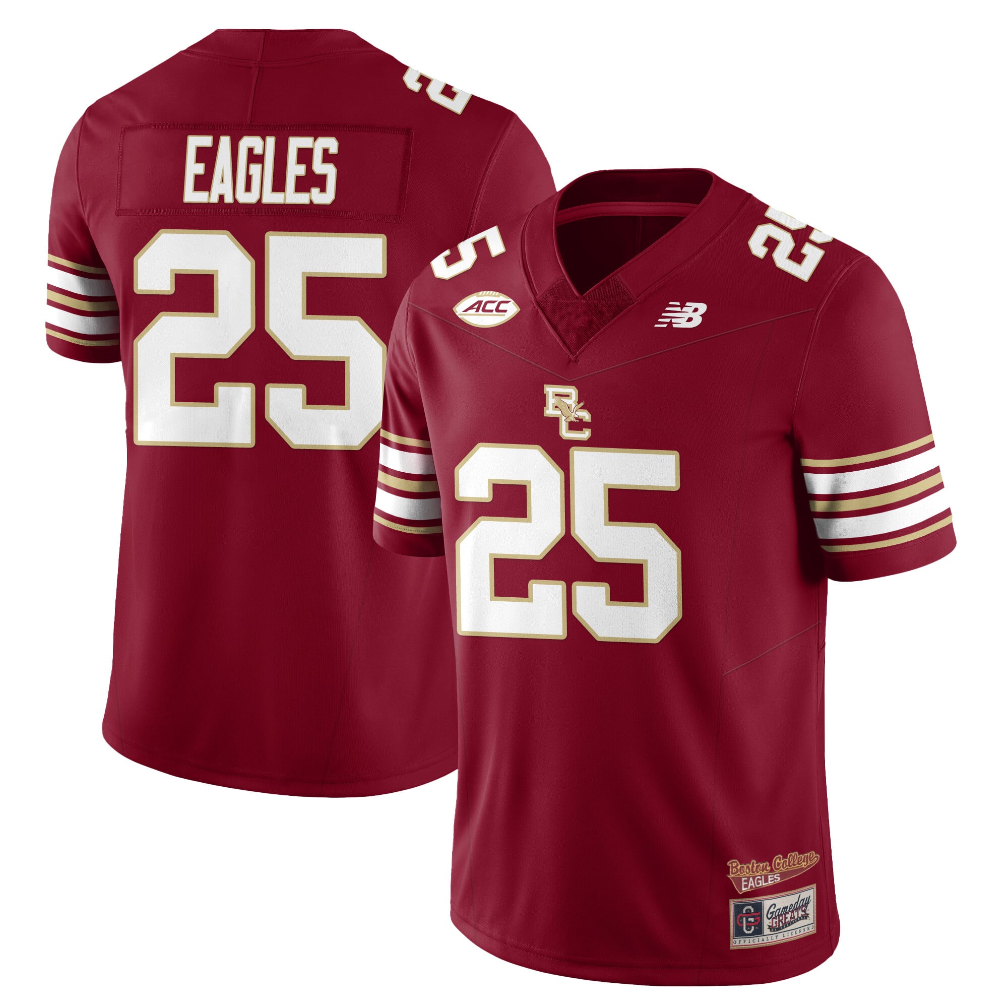 Men’s Boston College Eagles Football 2025 Uniforms – All Stitched