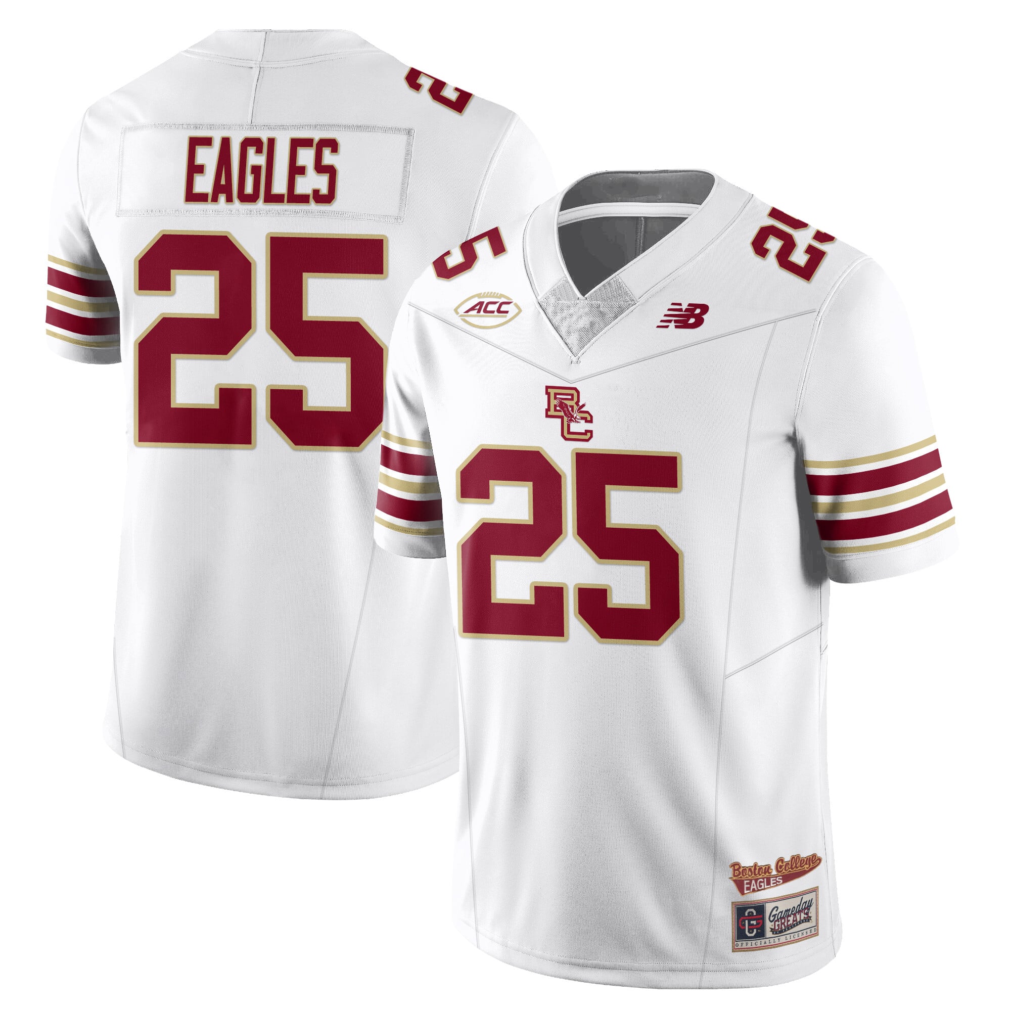 Men’s Boston College Eagles Football 2025 Uniforms – All Stitched