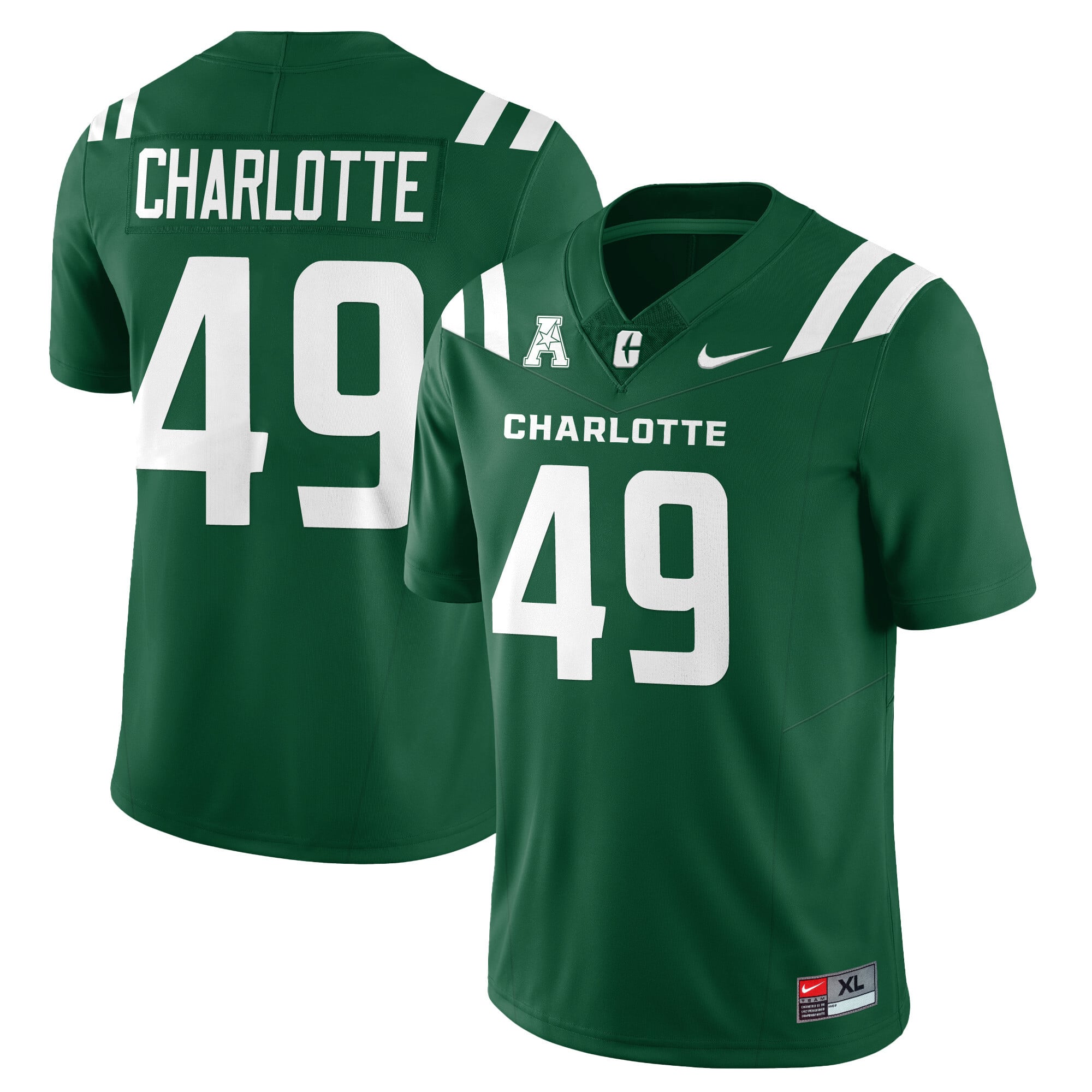 Men’s Charlotte 49ers Football 2025 Vapor Limited Jersey – All Stitched