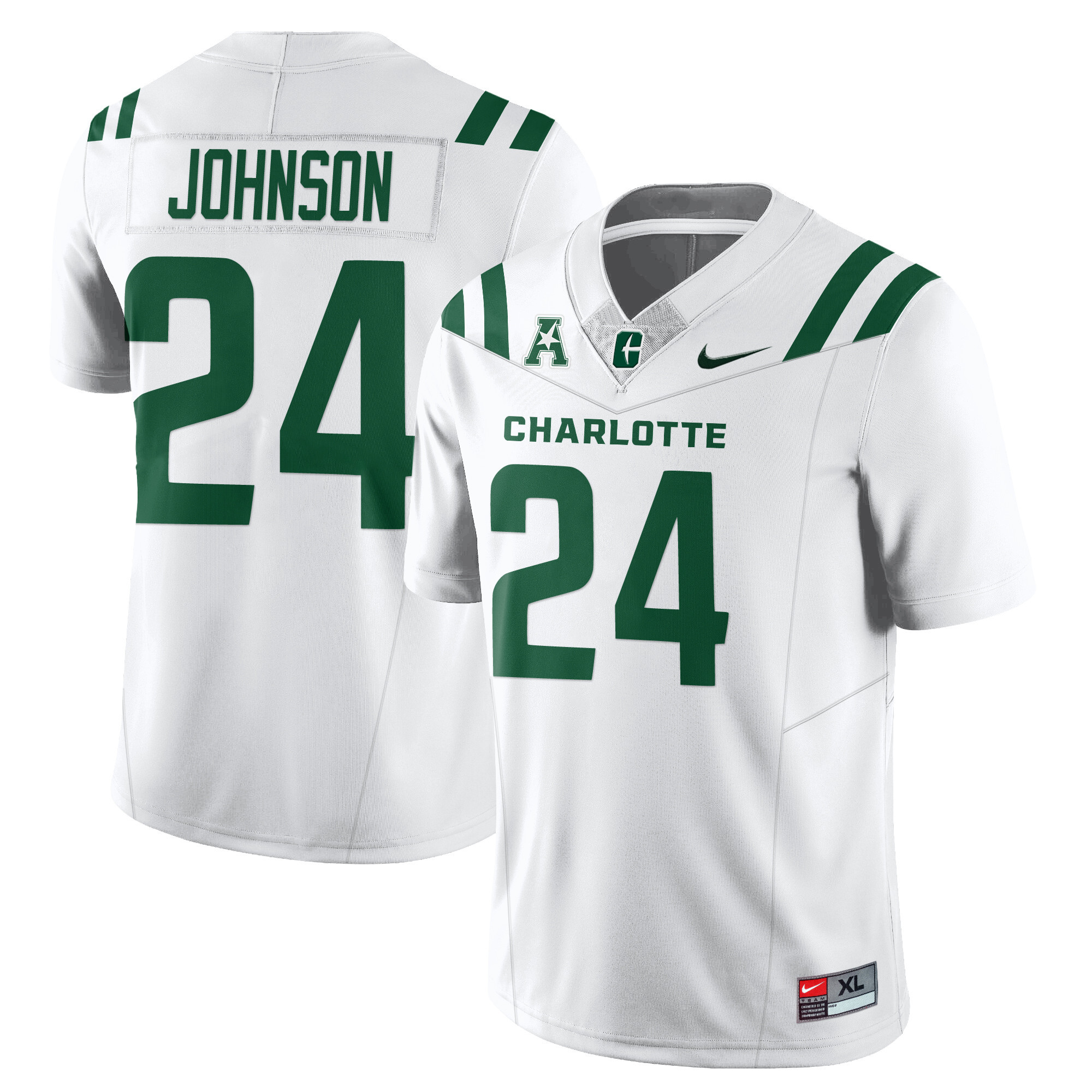 Men’s Charlotte 49ers Football 2025 Vapor Limited Jersey – All Stitched