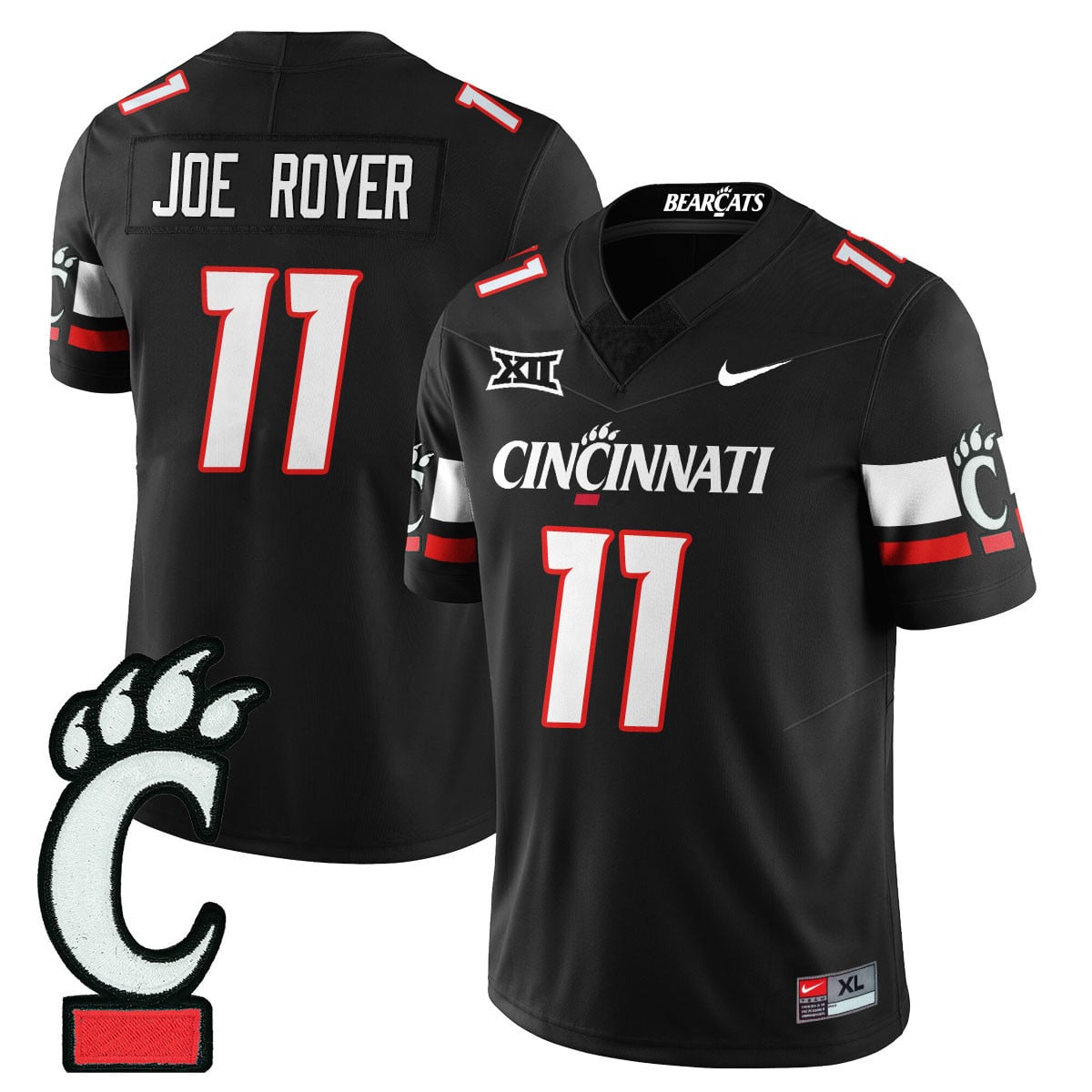 Men’s Cincinnati Bearcats Football 2025 Uniform – All Stitched