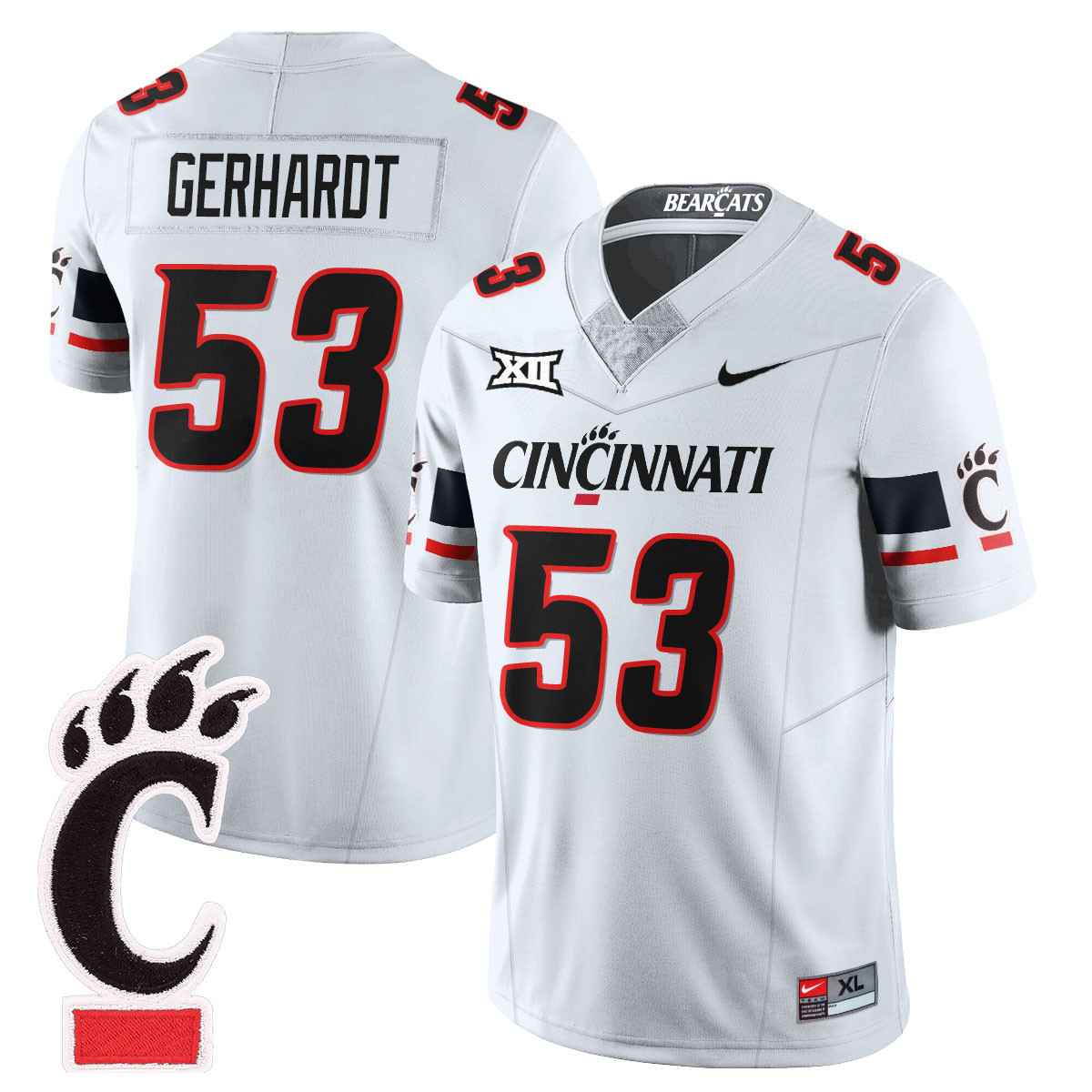 Men’s Cincinnati Bearcats Football 2025 Uniform – All Stitched