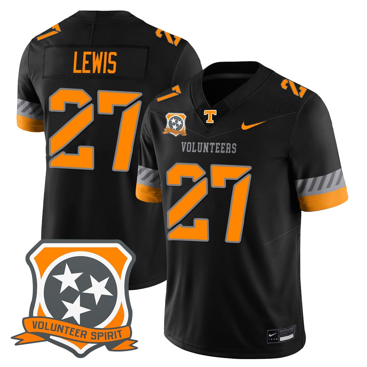 Men’s Tennessee Volunteers 2025 Spirit Jersey – All Stitched