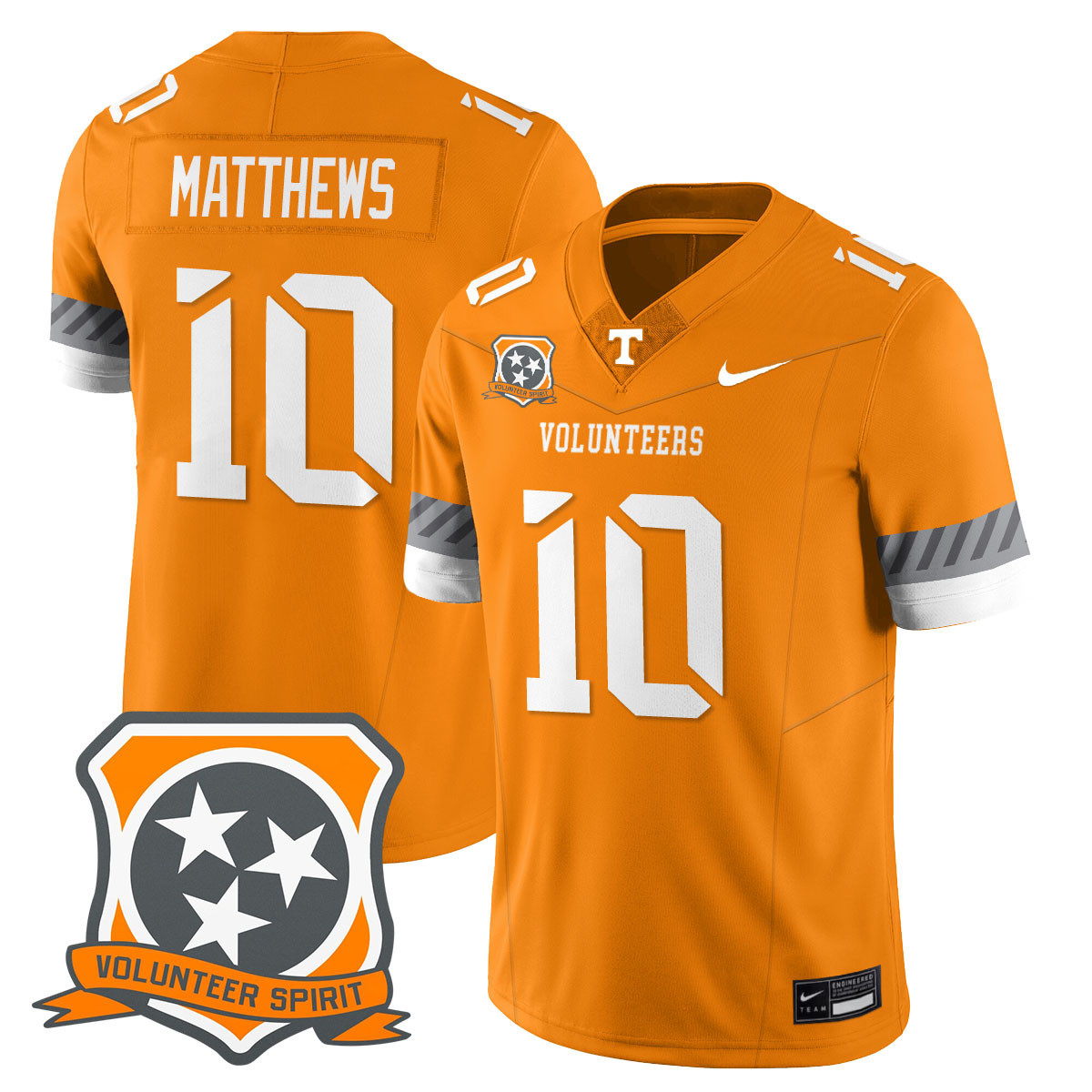 Men’s Tennessee Volunteers 2025 Spirit Jersey – All Stitched