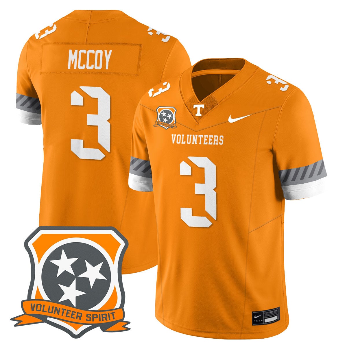 Men’s Tennessee Volunteers 2025 Spirit Jersey – All Stitched