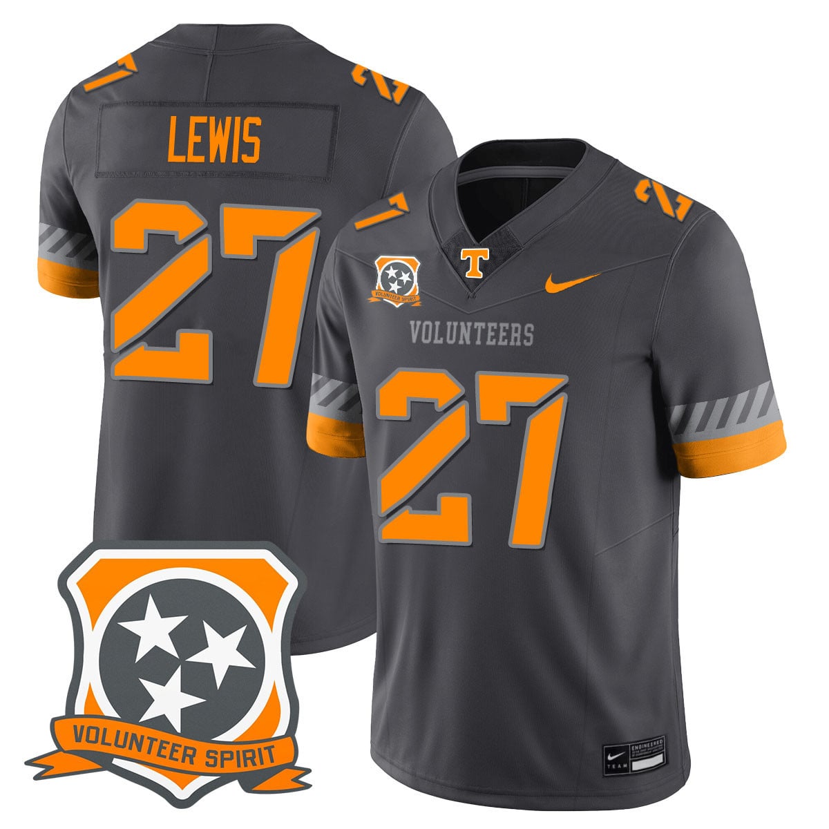 Men’s Tennessee Volunteers 2025 Spirit Jersey – All Stitched