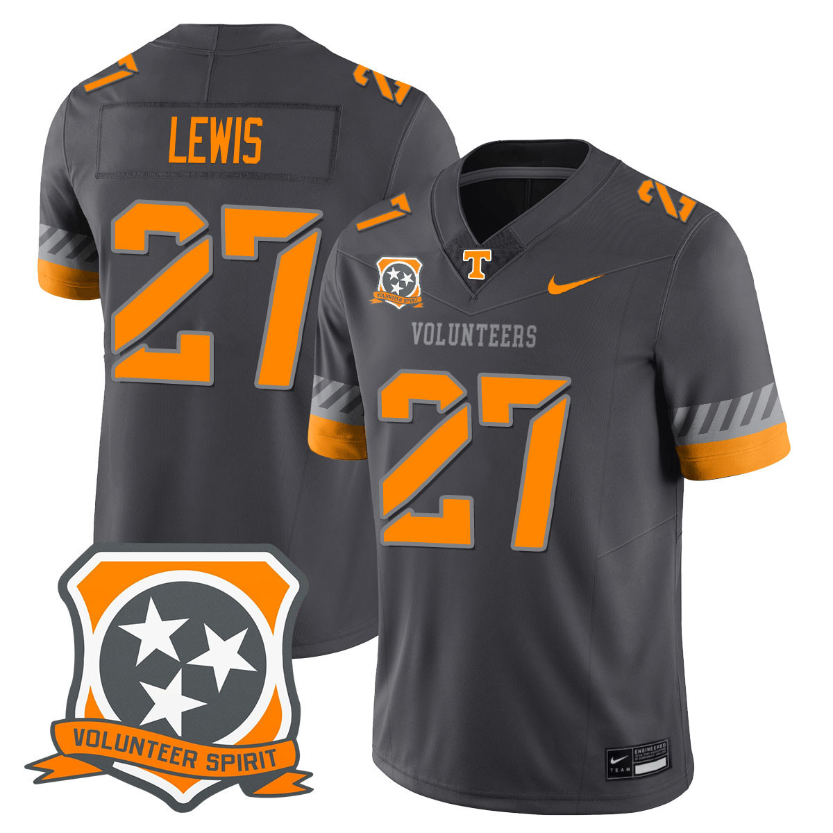 Men’s Tennessee Volunteers 2025 Spirit Jersey – All Stitched