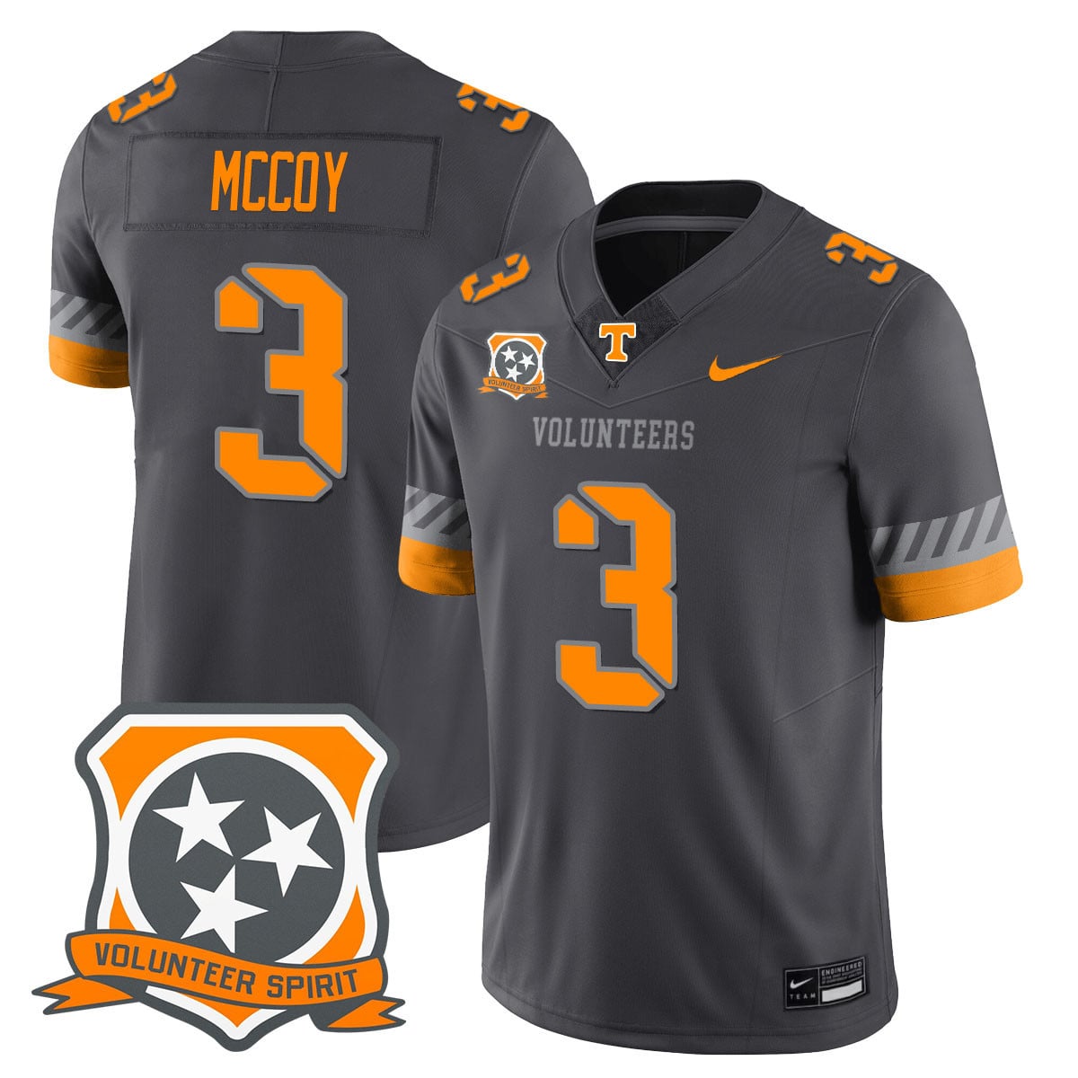 Men’s Tennessee Volunteers 2025 Spirit Jersey – All Stitched