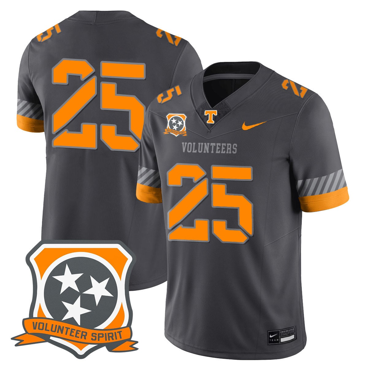 Men’s Tennessee Volunteers 2025 Spirit Jersey – All Stitched