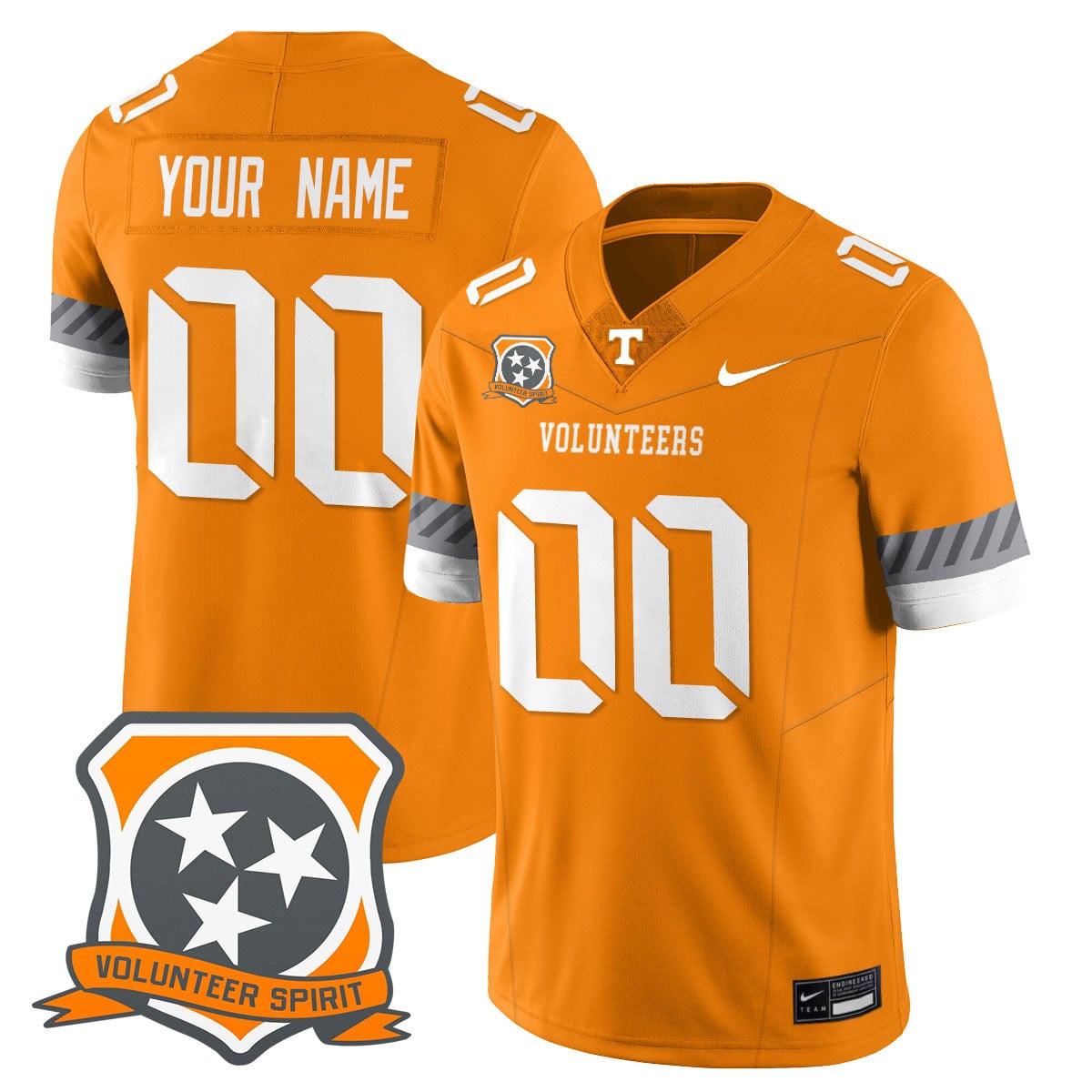 Tennessee Volunteers 2025 Spirit Custom Jersey – All Stitched