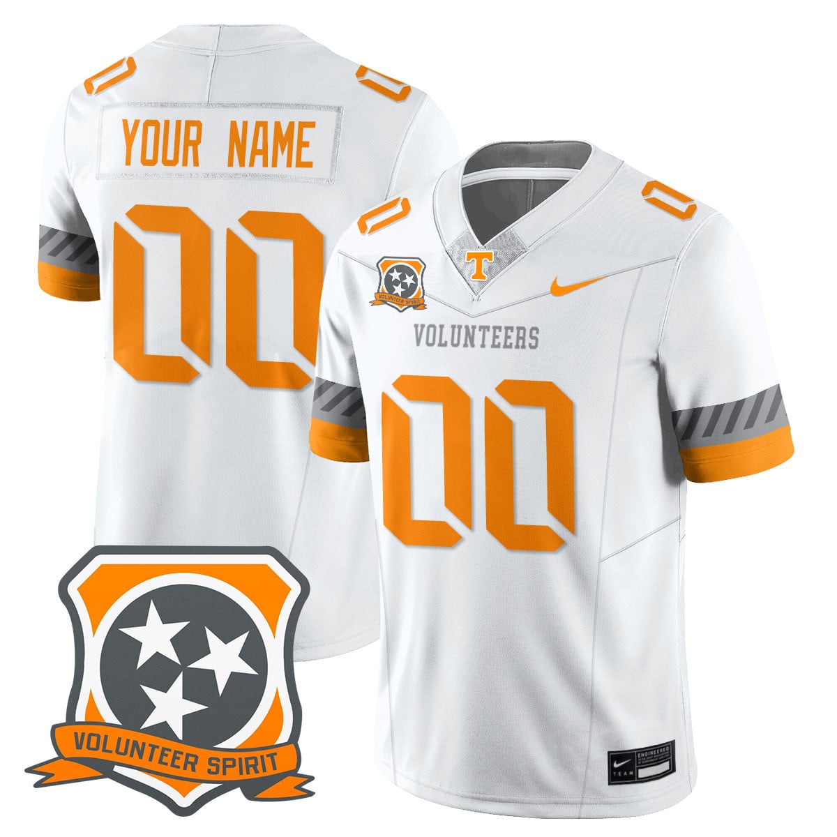 Tennessee Volunteers 2025 Spirit Custom Jersey – All Stitched