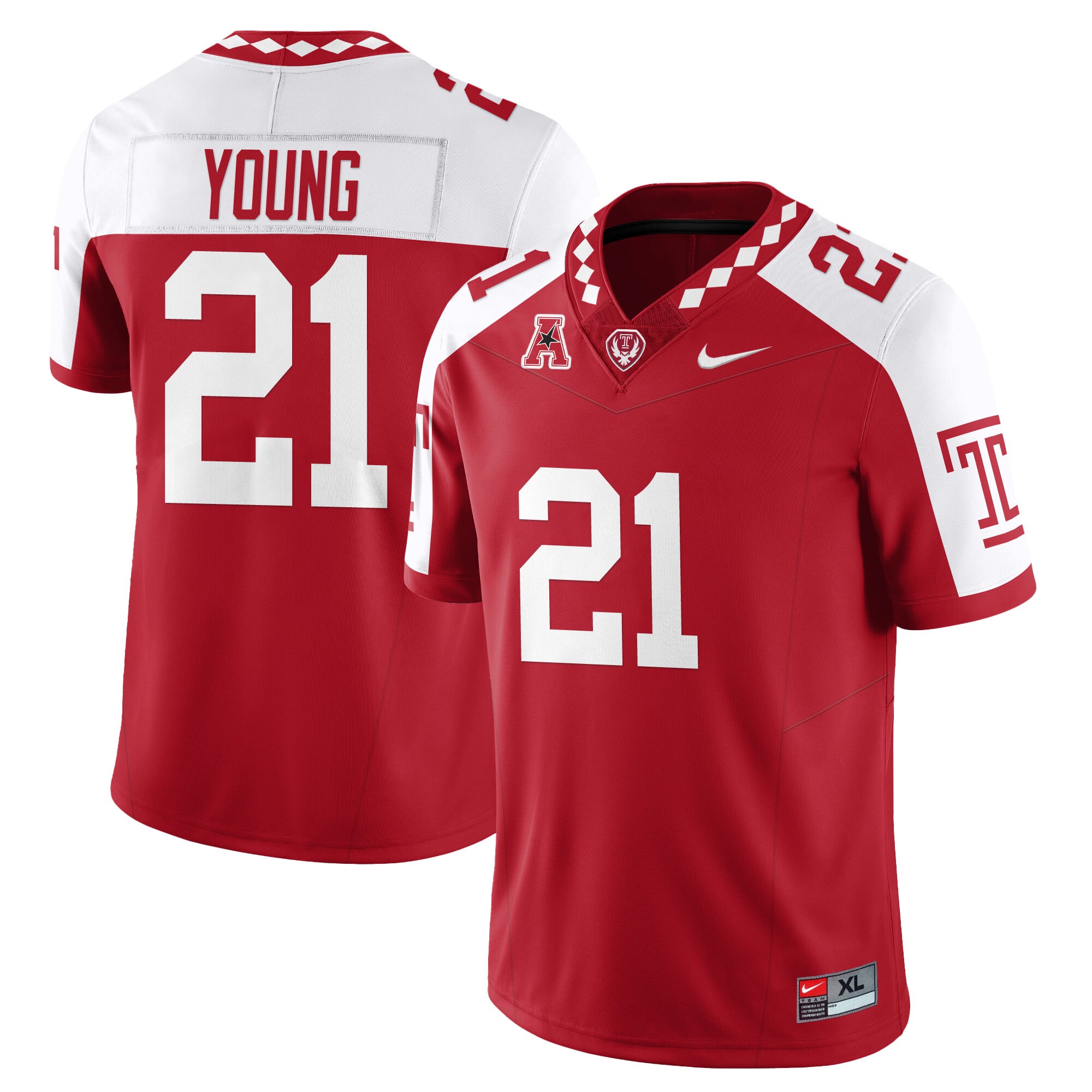 Men’s Temple Football 2025 Vapor Limited Jersey – All Stitched