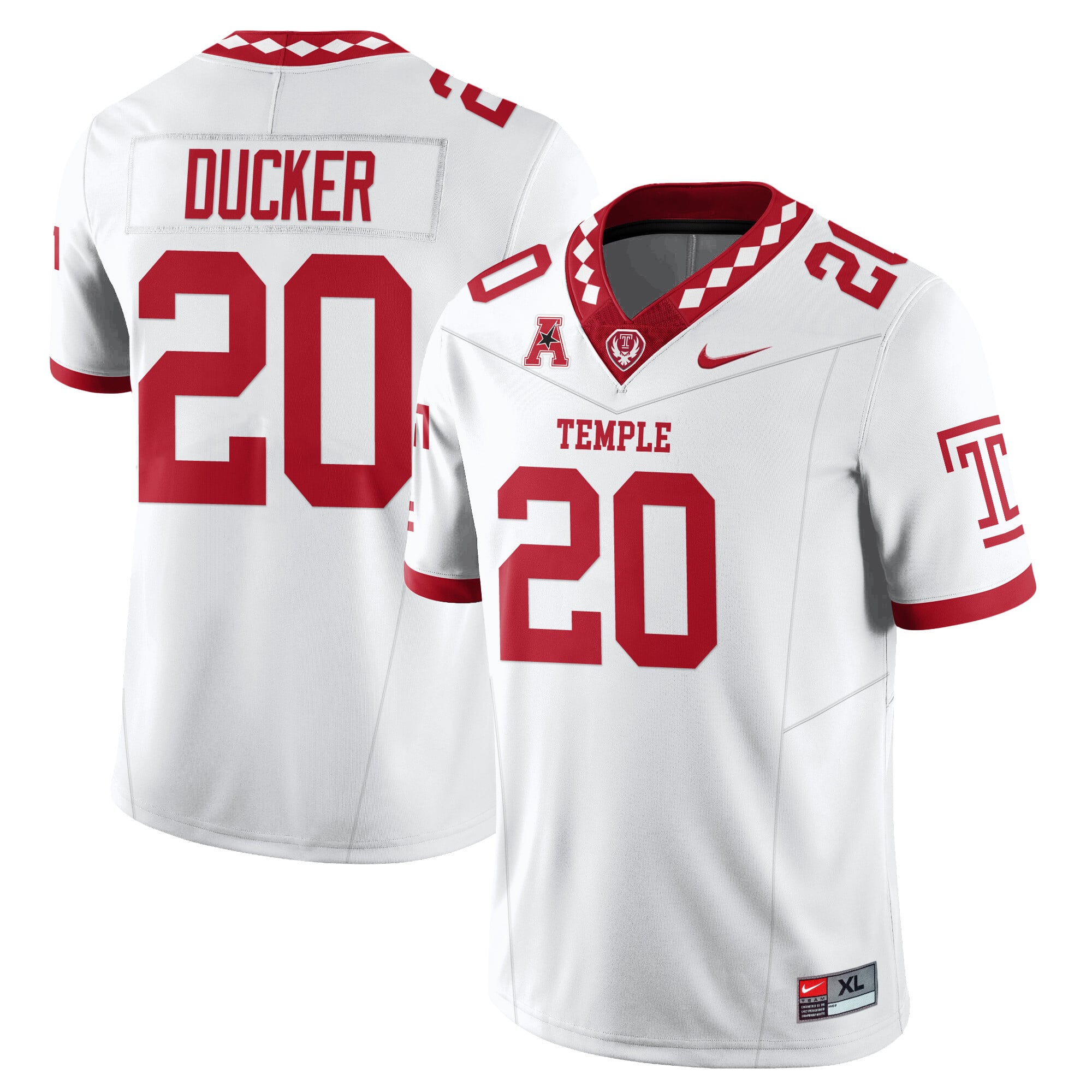 Men’s Temple Football 2025 Vapor Limited Jersey – All Stitched