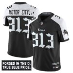 Men’s Detroit Lions ‘Gothic Motor City Edition’ Vapor Limited Jersey – All Stitched