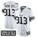 Men’s Detroit Lions ‘Gothic Motor City Edition’ Vapor Limited Jersey – All Stitched