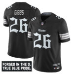 Men’s Detroit Lions ‘Gothic Motor City Edition’ Vapor Limited Jersey – All Stitched