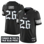 Men’s Detroit Lions ‘Gothic Motor City Edition’ Vapor Limited Jersey – All Stitched