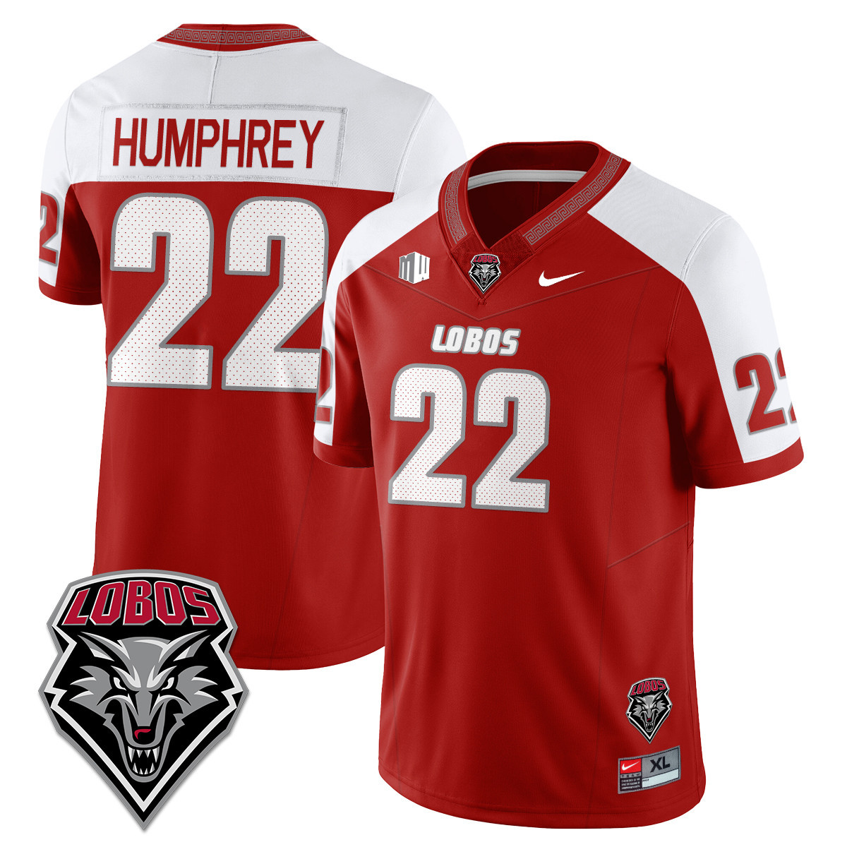 Men’s UNM Lobo Football 2025 Jersey – All Stitched