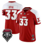 Men’s UNM Lobo Football 2025 Jersey – All Stitched