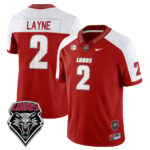 Men’s UNM Lobo Football 2025 Jersey – All Stitched
