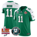 Men’s Philadelphia Eagles Super Bowl LIX Champions Jersey – All Stitched