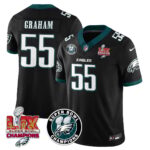 Men’s Philadelphia Eagles Super Bowl LIX Champions Jersey – All Stitched