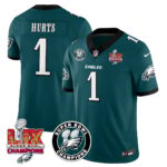 Men’s Philadelphia Eagles Super Bowl LIX Champions Jersey – All Stitched
