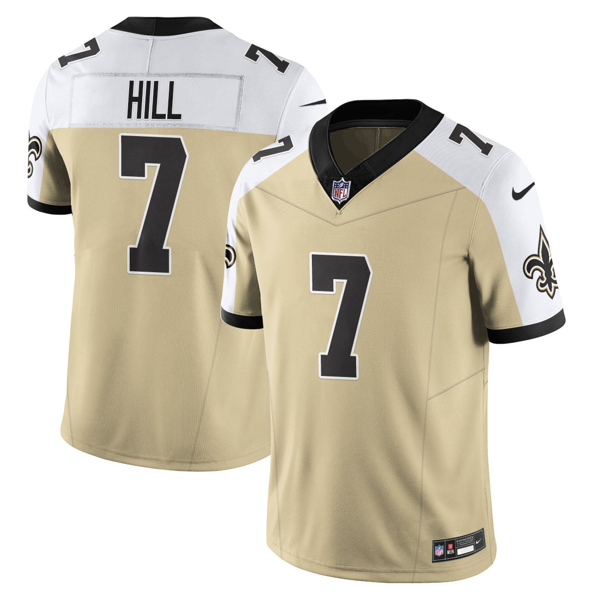 Men’s New Orleans Saints Golds Alternate Vapor Limited Jersey – All Stitched